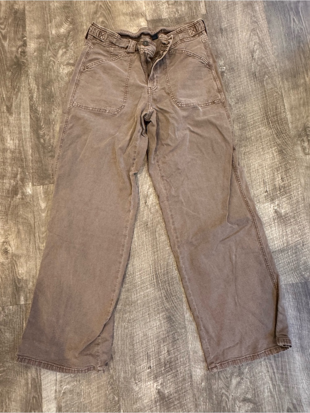American Eagle Outfitters Women's Brown Straight Leg Pants